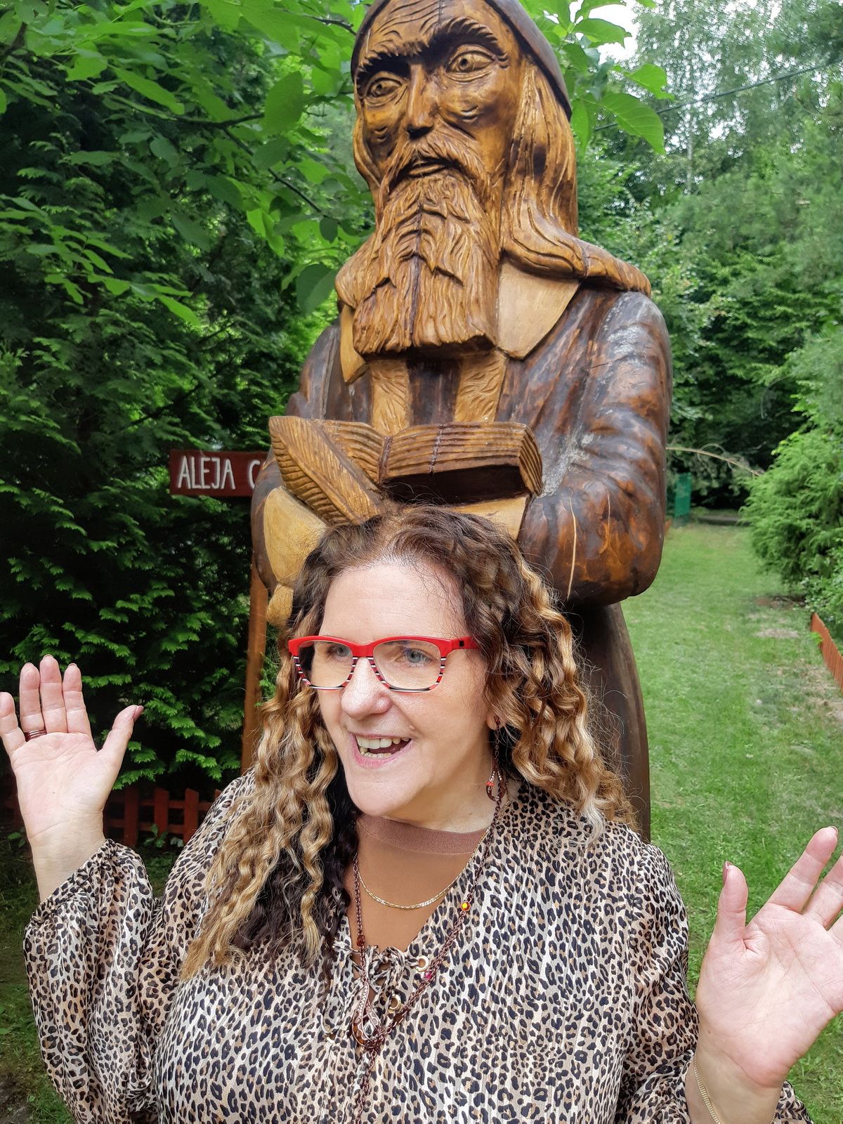 Barbara i Comenius pierwsze wrażenie po przyjeździe nowych rzeźb
