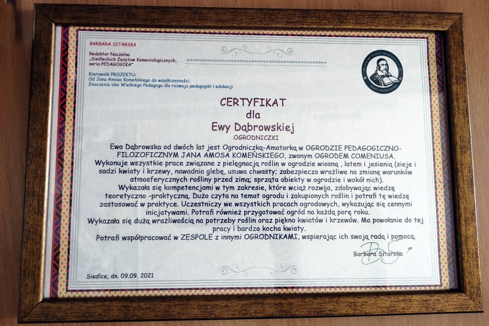 CERTYFIKAT DLA EWY podpis B