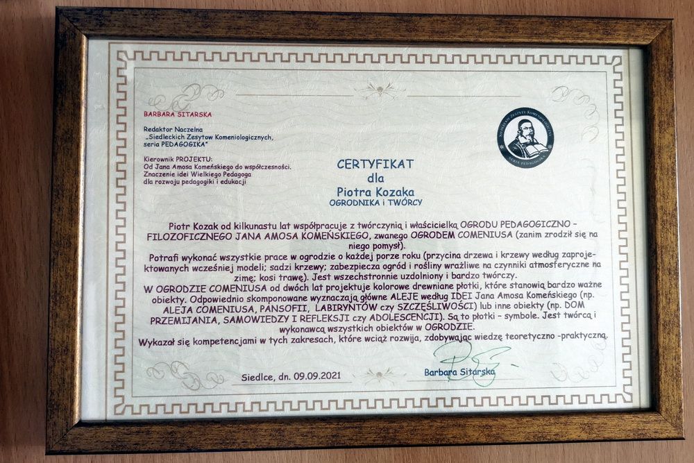 Certyfikat dla Piotra podpis B